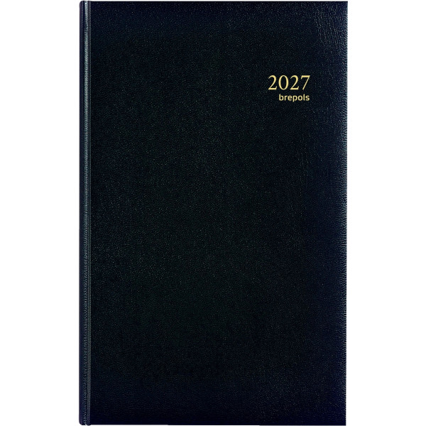 Agenda banquier large 1 volume noir