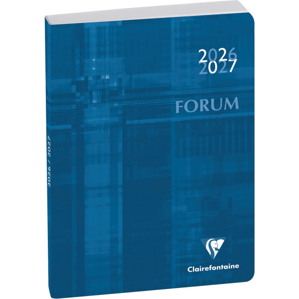 Agenda journalier FORUM Métric bleu clair