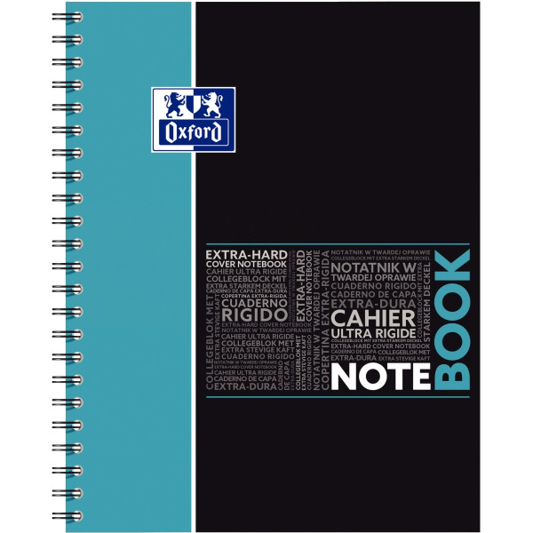 Cahier à reliure intégrale NOTEBOOK OXFORD 160 pages perforées, format A4+, quadrillé 5x5