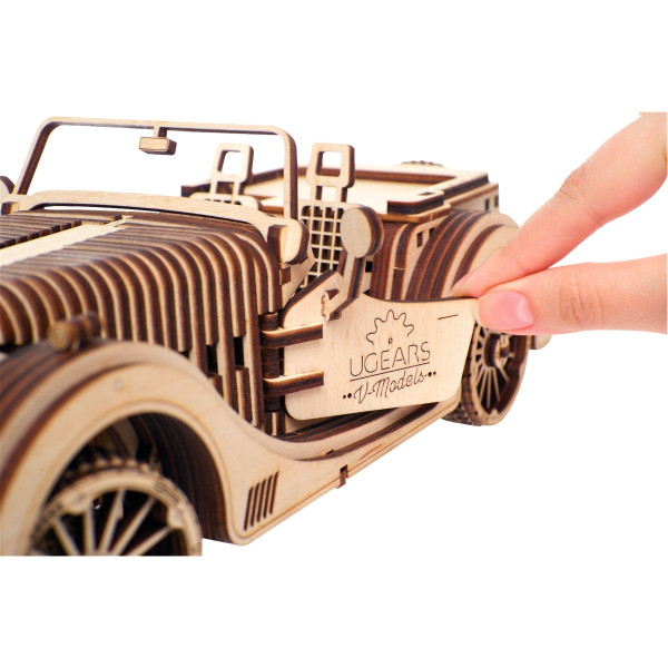 Maquette mécanique en bois, Roadster