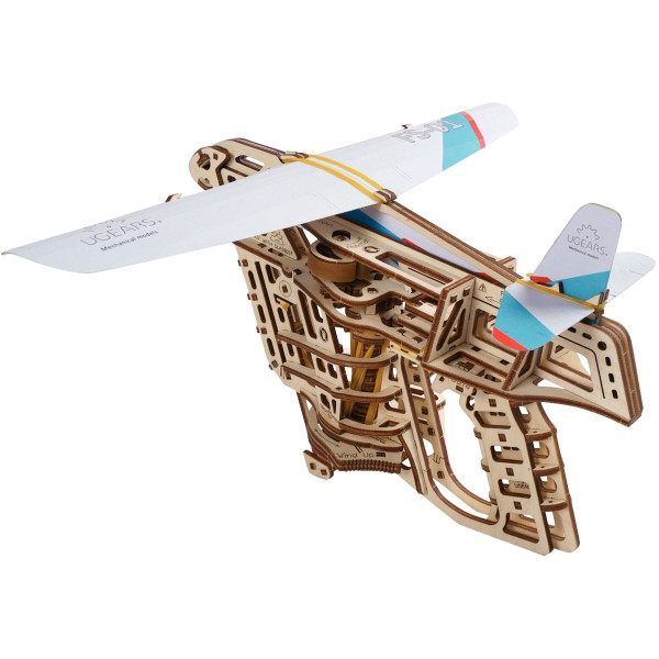 Maquette mécanique en bois, aéro-lanceur