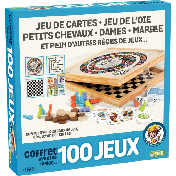 Coffret de 100 jeux en bois