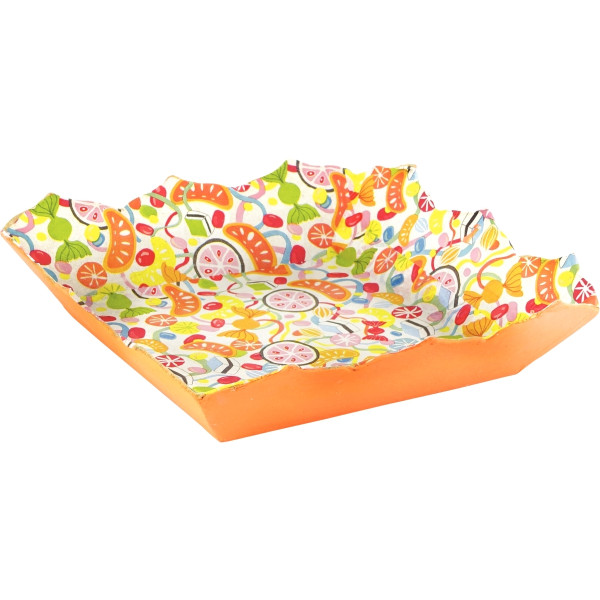 Lot de 10 vide-poches en carton 15x15 cm