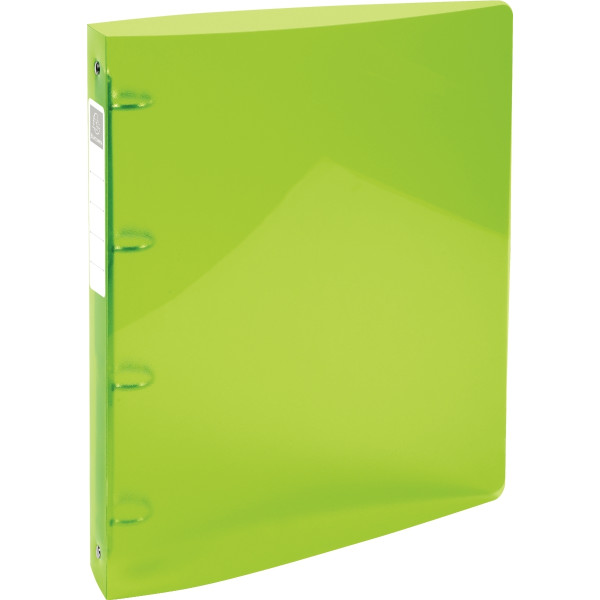 Classeur 4 anneaux en polypropylène IDERAMA, format A4+, dos 4 cm, vert