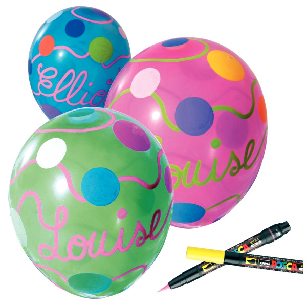 Boîte de 10 marqueurs Posca Brush assortis