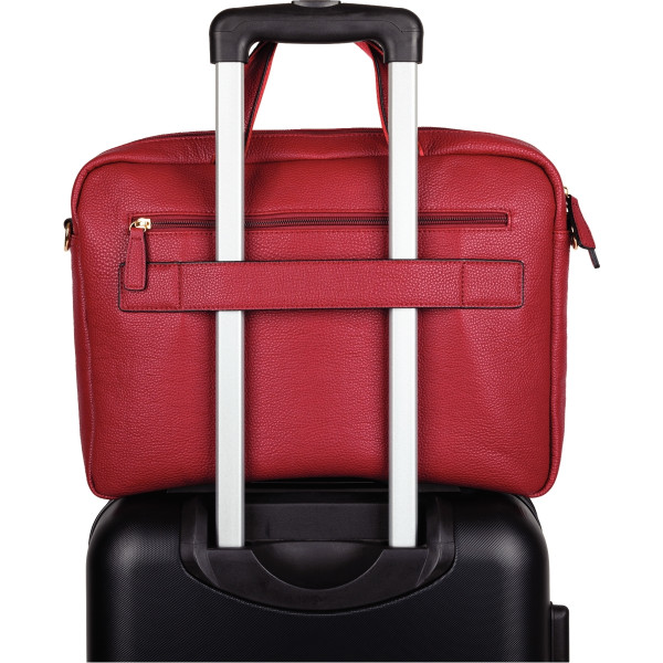 Sacoche lady ordinateur 15,6 pouces coloris framboise