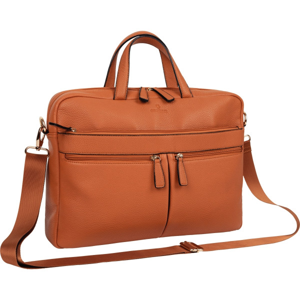 Sacoche lady ordinateur 15,6 pouces coloris camel