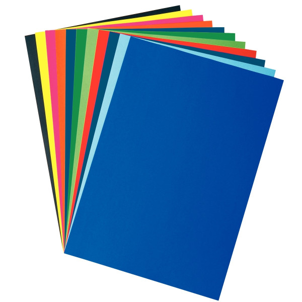 Paquet de 250 feuilles affiche 85g 60x80cm assortis