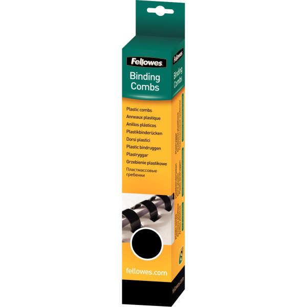 Blister de 25 anneaux reliure Ø 14mm noir
