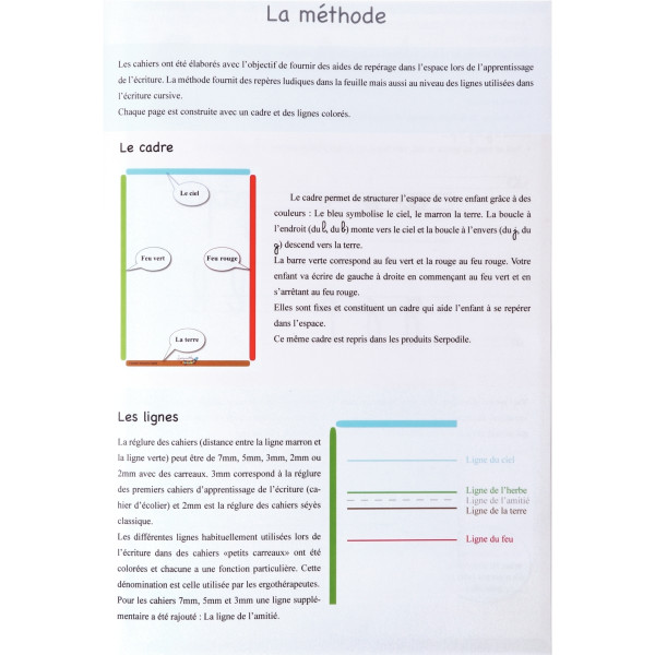 Cahier DYS format A4, 48 pages interligne 7 mm