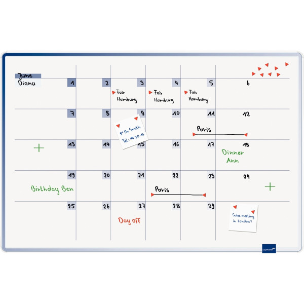 Planning magnétique mensuel Accents