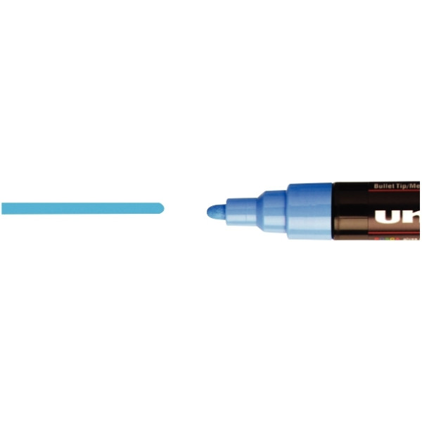 Set de 4 marqueurs Posca pointe moyenne or / argent / blanc et noir