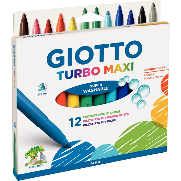 Étui de 12 feutres Turbo maxi assortis