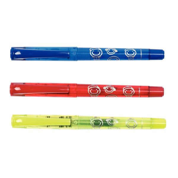 Stylo plume écolier smiley assorti