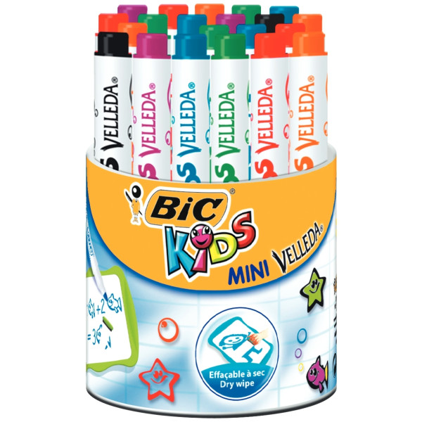 Pot de 24 mini feutres Velleda Kid assortis