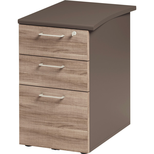 Caisson bout de bureau P61cm Jazz+ chêne gris