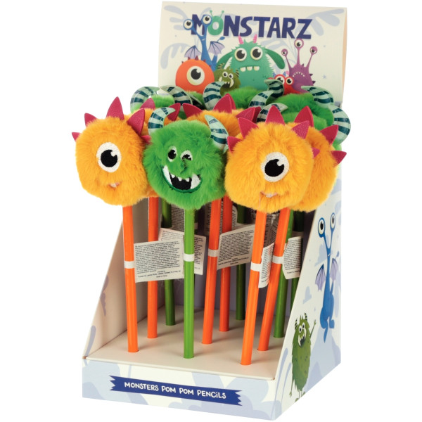 Crayon monstre pompon