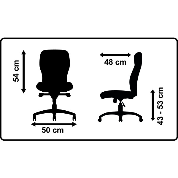 Siège ambiance Ekley structure noire/assise et résille gris foncé
