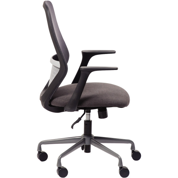 Siège ambiance Ekley structure noire/assise et résille gris foncé