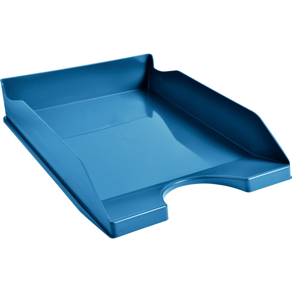 Corbeille à courrier A4 CLEANSAFE anti-bactérien bleu