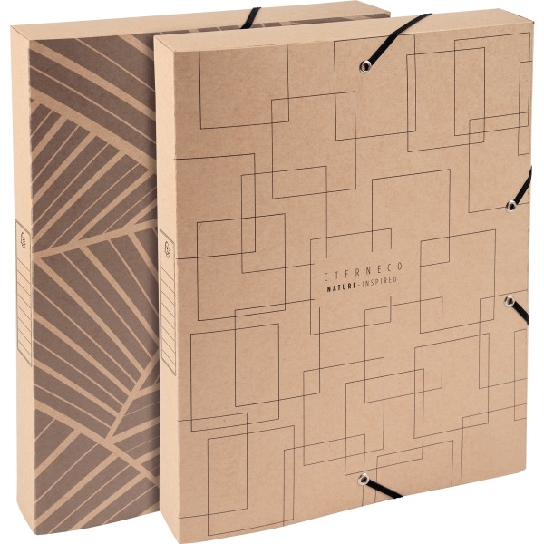Boite de classement en carte naturelle ETERNECO, dos 4 cm