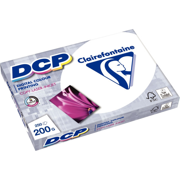 Paquet de 250 feuilles laser format A4 200g blanc DCP