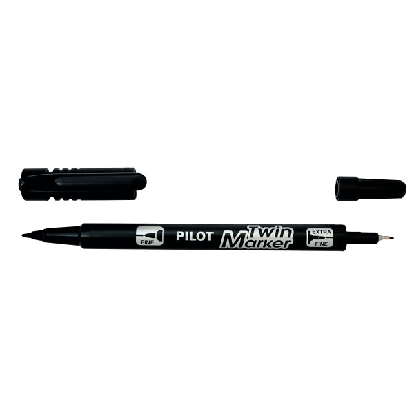 Marqueur permanent Twin Marker noir