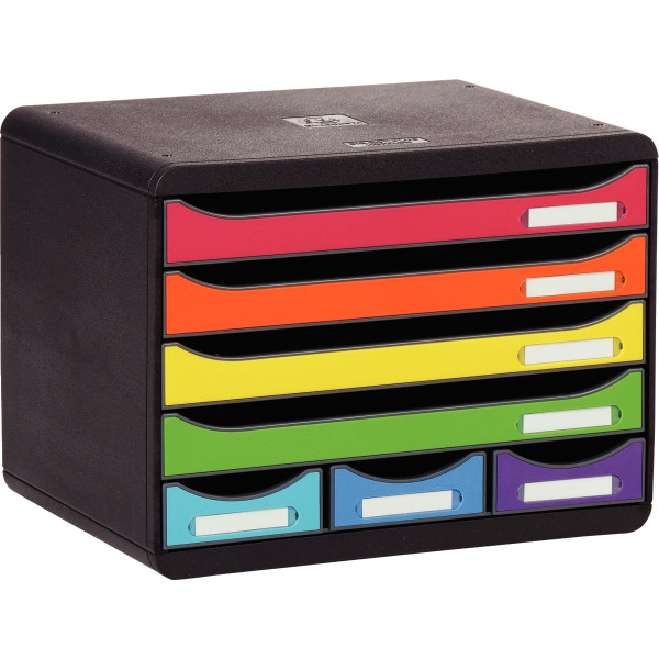 Module à l'italienne 7 tiroirs arlequin
