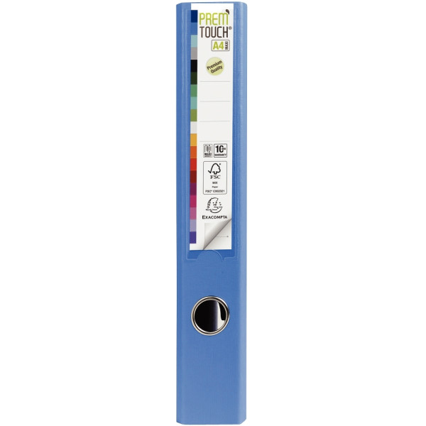 Classeur à levier PREM'TOUCH format A4+, dos 5 cm, bleu moyen