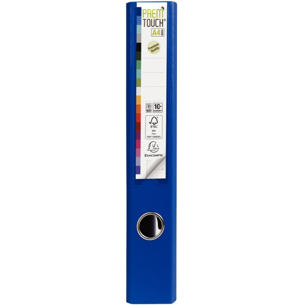 Classeur à levier PREM'TOUCH format A4+, dos 5 cm, bleu foncé