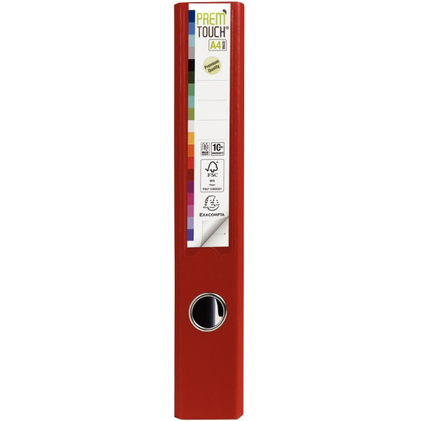 Classeur à levier PREM'TOUCH format A4+, dos 5 cm, bordeaux