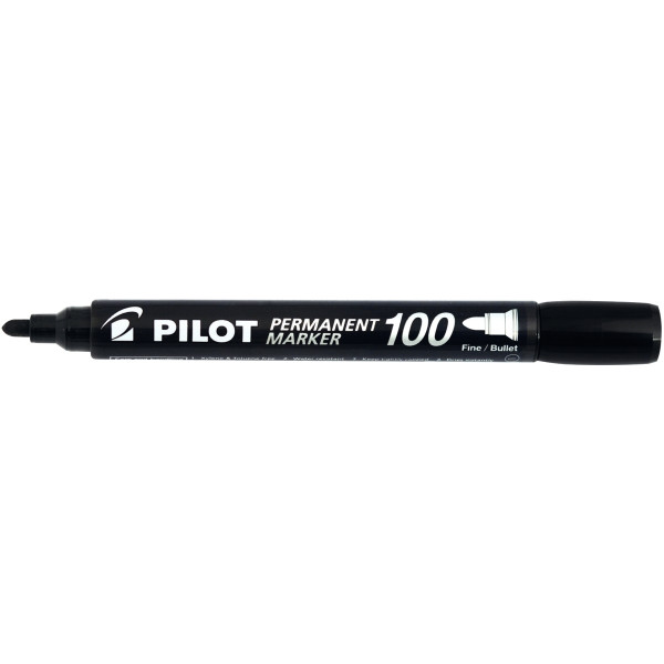 Marqueur permanent 100 ogive pointe fine noir