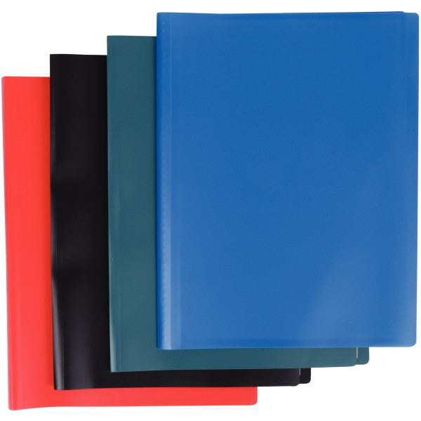 Carton de 30 protège-documents en polypropylène 60 vues, coloris assortis