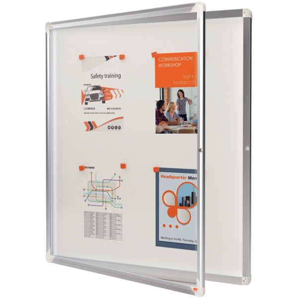 Vitrine d'intérieur Premium plus fond métal 9 feuilles A4