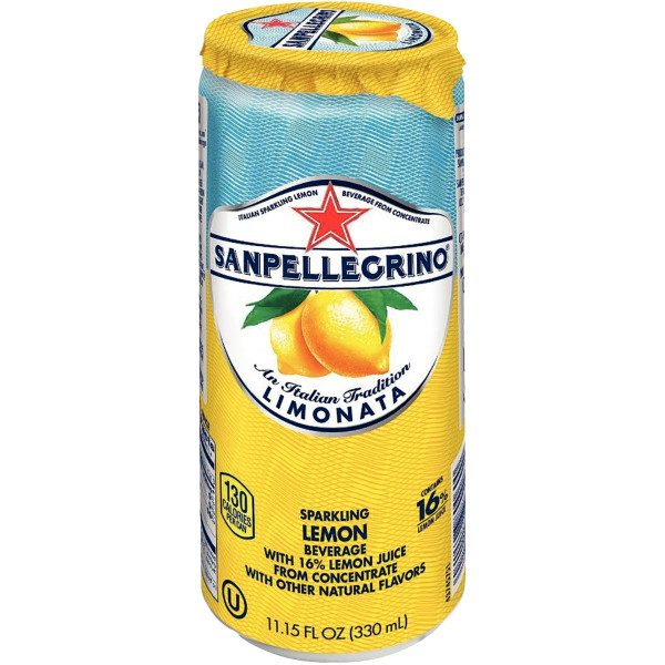 Pack de 24 canettes slim 33cl SAN PELLEGRINO saveur citron