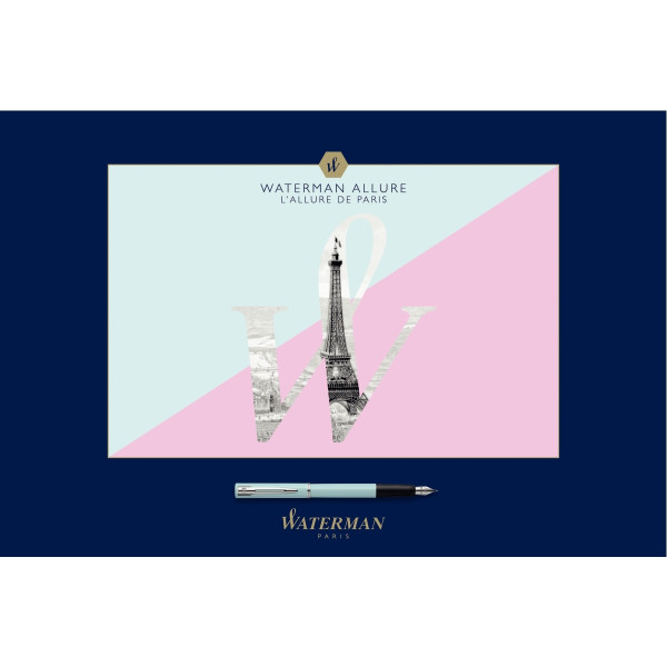 Stylo plume Allure bleu pastel