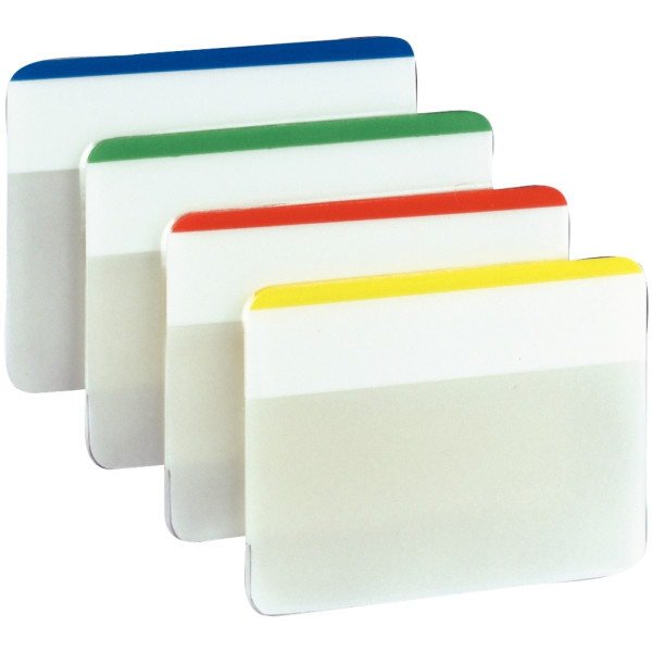 Carte de 24 index strong large format 50,8x38mm  assorti