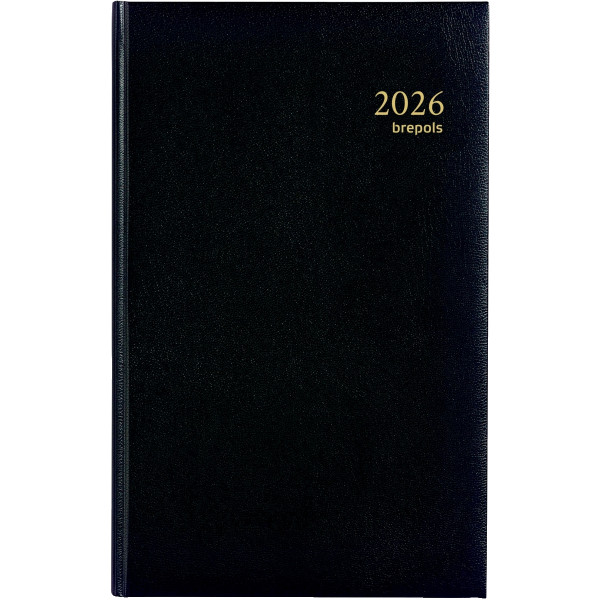Agenda carre 1 jour travers noir