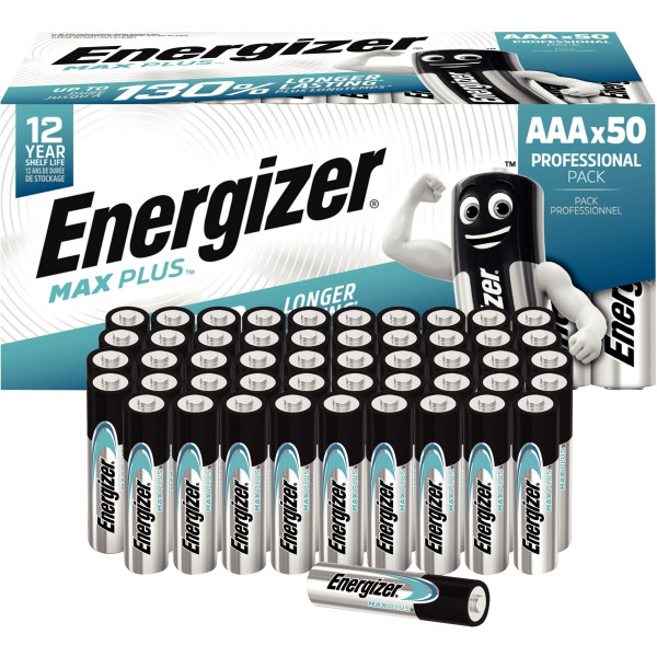 Paquet 50 piles 1,5V Max Plus AAA / LR03