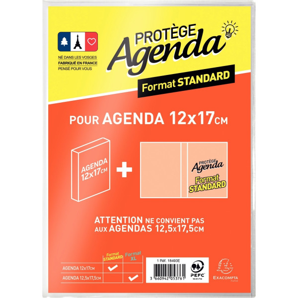Protège agenda standard 12x17cm