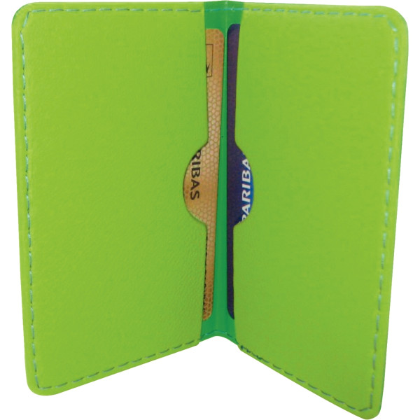 Porte-cartes sécurité RFID 2 compartiments vert