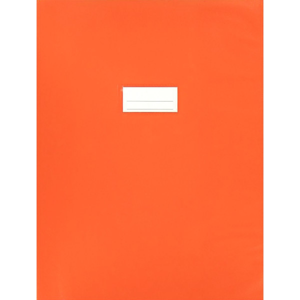 Protège-cahier épaisseur 21/100ème 24x32cm PVC coloris orange