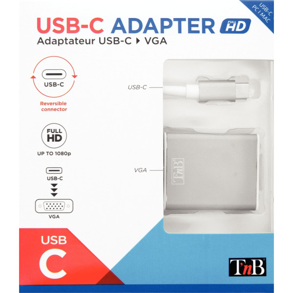 Adaptateur USB-C vers VGA blanc