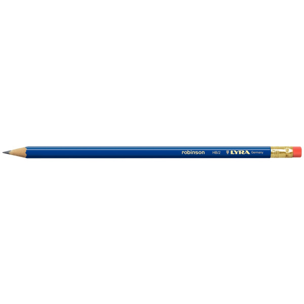Crayons graphite Robison HB bout gomme