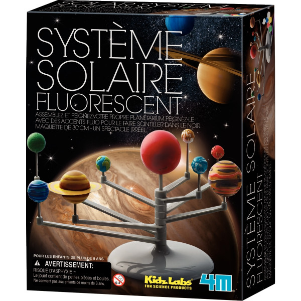Espace - Système solaire fluorescent