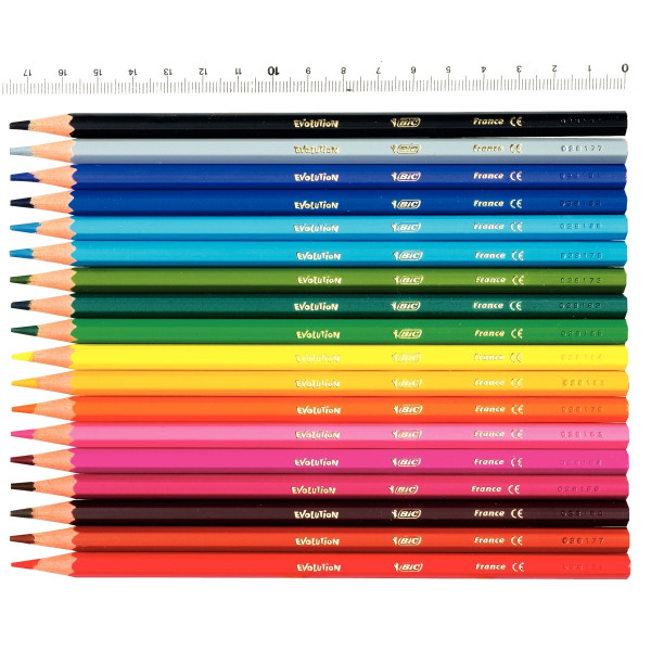 Étui de 18 crayons de couleur Évolution assortis