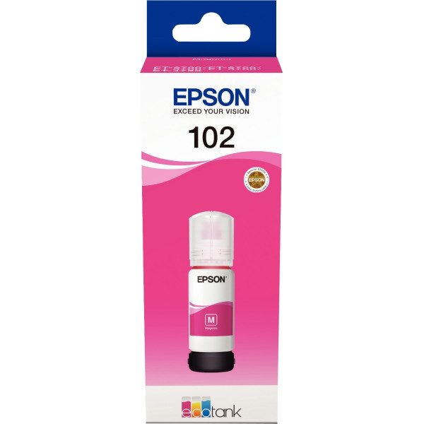Epson 102 flacon d'encre magenta authentique (T03R340)