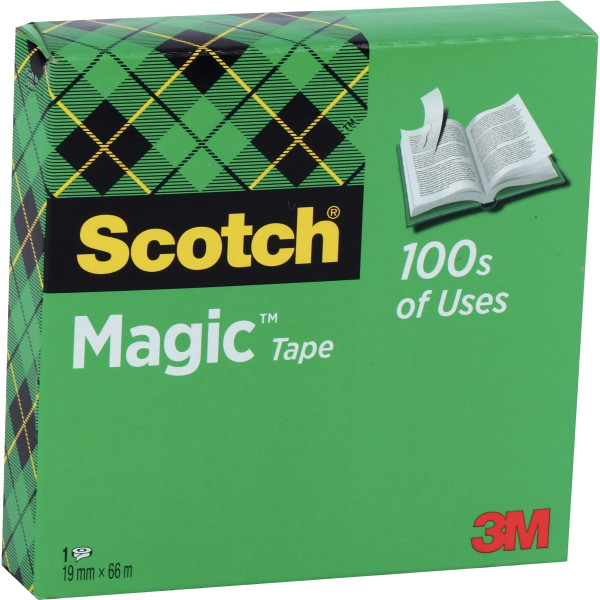 Rouleau adhésif Scotch Magic invisible 19 mmx66m