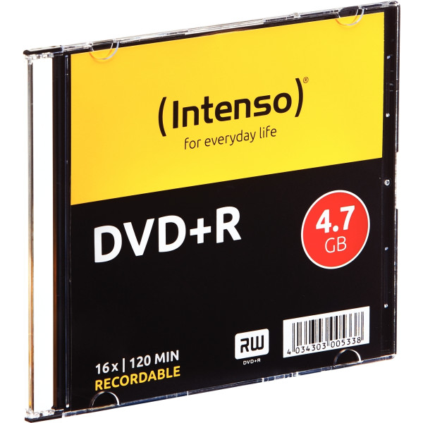 Paquet de 10  DVD+R Intenso 4,7 Go 16X