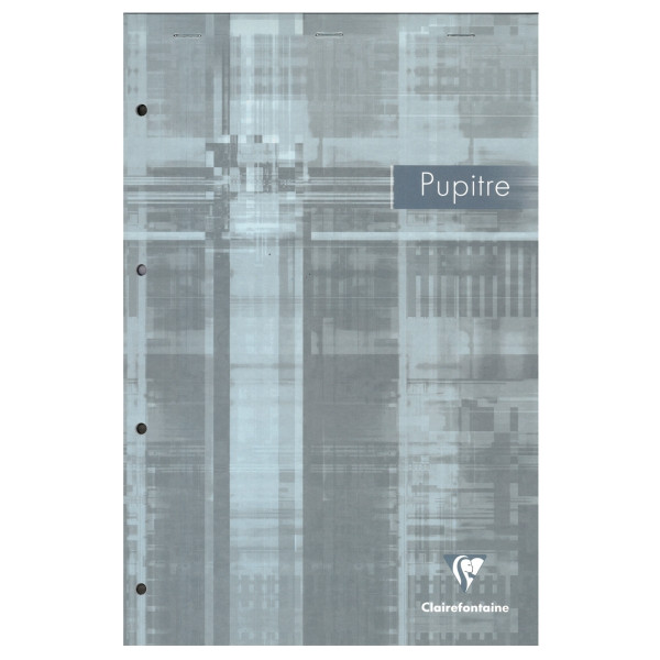 Bloc-notes PUPITRE A4+ 160 pages perforées, ligné 8 mm